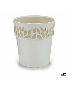 Pot auto-arrosant Stefanplast Cloe Blanc Plastique 15 x 15 x 15 cm (12 Unités)