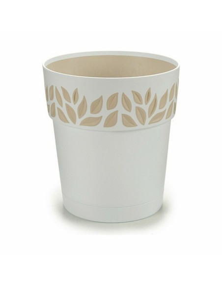 Pot auto-arrosant Stefanplast Cloe Blanc Plastique 15 x 15 x 15 cm (12 Unités)