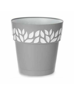 Pot auto-arrosant Stefanplast Cloe Gris Plastique 29 x 29 x 29 cm (6 Unités) 2