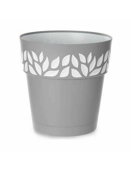 Pot auto-arrosant Stefanplast Cloe Gris Plastique 29 x 29 x 29 cm (6 Unités)