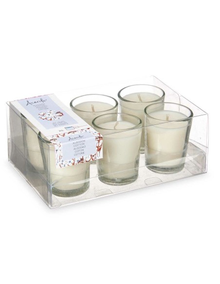 Ensemble de Bougies Parfumées Acorde Coton Verre (12 Unités)