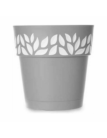 Pot auto-arrosant Stefanplast Cloe Gris Plastique 29 x 29 x 29 cm (6 Unités)