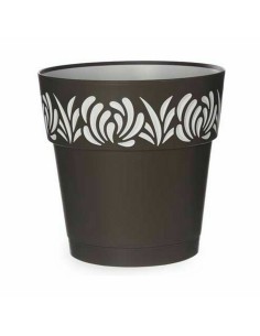 Pot auto-arrosant Stefanplast Gaia Anthracite Plastique 25 x 25 x 25 cm (6 Unités) 2