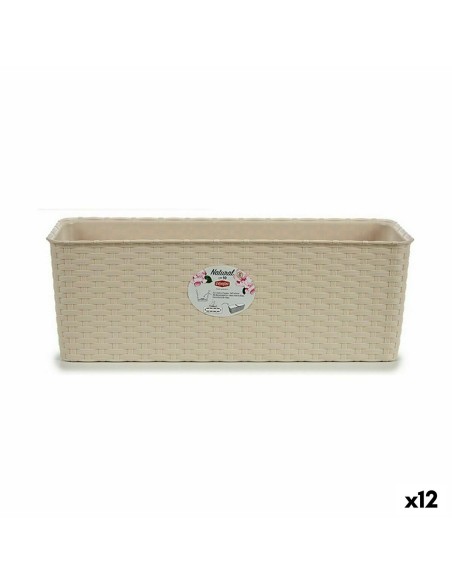 Jardinière Stefanplast Beige Plastique 17,5 x 16 x 48,5 cm (12 Unités)