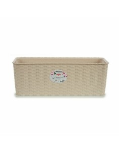 Jardinière Stefanplast Beige Plastique 17,5 x 16 x 48,5 cm (12 Unités) 2