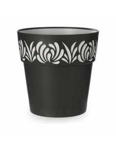 Pot auto-arrosant Stefanplast Gaia Anthracite Plastique 29 x 29 x 29 cm (6 Unités) 2