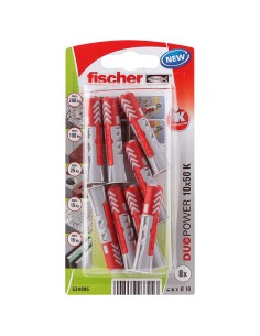 Crampons Fischer DuoPower 534995 Ø 10 x 50 mm Nylon (8 Unités)