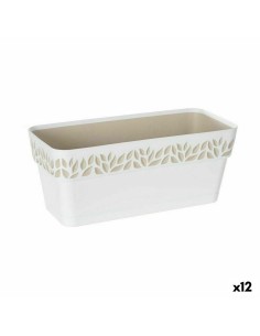 Jardinière Stefanplast Cloe Blanc Plastique 13,3 x 12,3 x 29,3 cm (12 Unités)