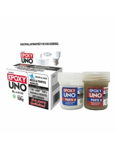 Adhésif époxy à deux composants Fusion Epoxy Black Label Unob98 Universel Blanc 100 g