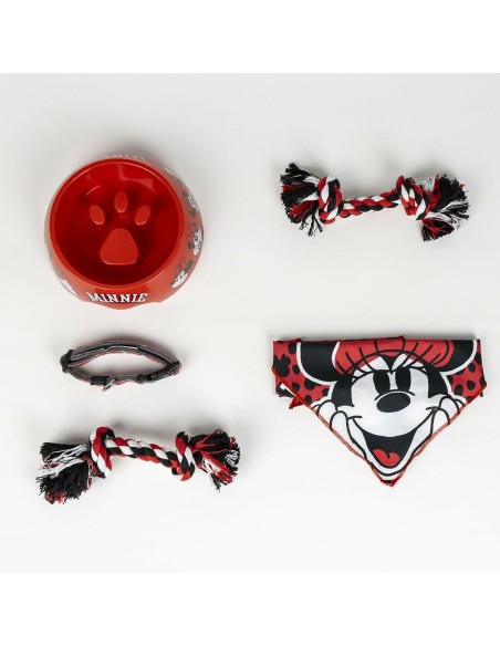 Coffret de bienvenue pour chiens Minnie Mouse Rouge 5 Pièces