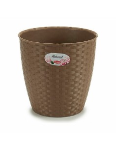Cache-pot Stefanplast Marron Plastique 24 x 22,5 x 24 cm (6 Unités) 2