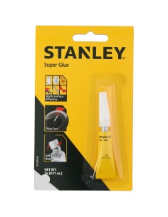 Adhésif instantané Stanley ECA Séchage rapide Polyvalents (3 g)