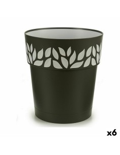 Pot auto-arrosant Stefanplast Cloe Anthracite Plastique 29 x 29 x 29 cm (6 Unités)