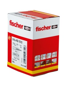 Chevilles et vis Fischer 50354 6 x 40 mm / 10 Fraisée (50 Unités) 2