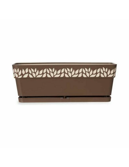 Jardinière Stefanplast Cloe Marron Plastique 49,5 x 17 x 19 cm (12 Unités)