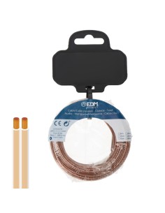 Câble parallèle plat EDM 28722 Transparent 50 m 2 x 0,75 mm
