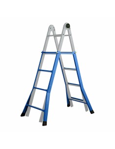 Échelle télescopique EDM 75090 Aluminium Acier 4 m x 58 cm 8 Marches