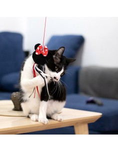 Jouet pour chats Minnie Mouse Noir 3,0 x 7,0 x 46,0 cm Plastique