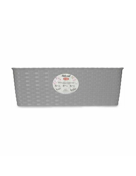 Jardinière Stefanplast Gris Plastique 15,5 x 13,5 x 39 cm (12 Unités)