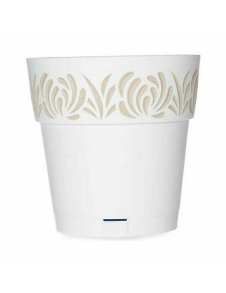 Pot auto-arrosant Stefanplast Gaia Blanc Plastique 25 x 25 x 25 cm (6 Unités)