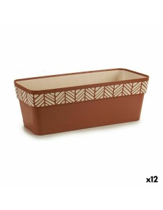 Jardinière Stefanplast Orfeo Terre cuite Plastique 18 x 17 x 49 cm (12 Unités)
