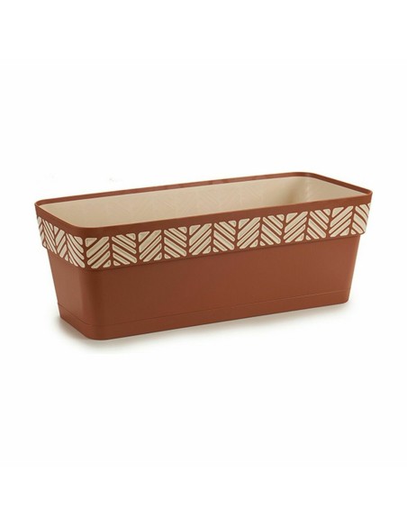Jardinière Stefanplast Orfeo Terre cuite Plastique 18 x 17 x 49 cm (12 Unités)
