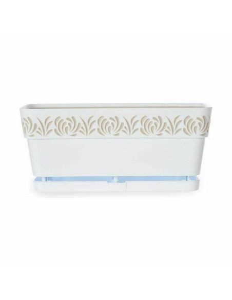 Jardinière Stefanplast Gaia Blanc Plastique 13,3 x 12,3 x 29,3 cm (12 Unités)