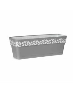 Jardinière Stefanplast Cloe Gris Plastique 49,5 x 17 x 19 cm (12 Unités) 2