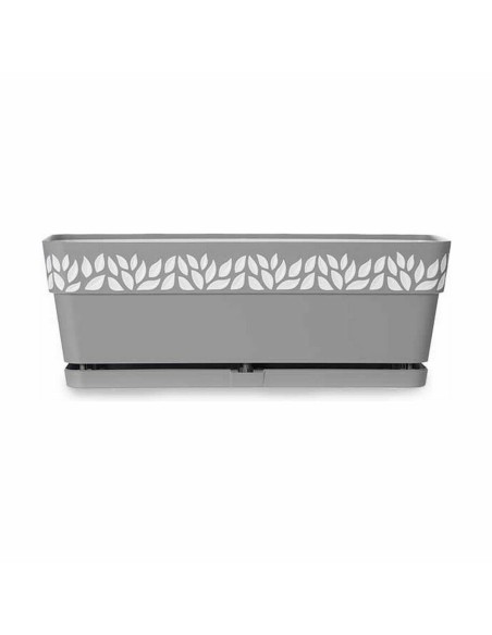 Jardinière Stefanplast Cloe Gris Plastique 49,5 x 17 x 19 cm (12 Unités)