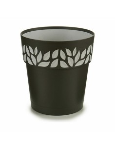 Pot auto-arrosant Stefanplast Cloe Anthracite Plastique 19 x 19 x 19 cm (12 Unités) 2