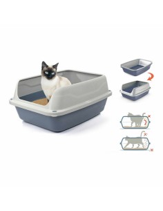 Bac à litière pour chats Georplast Sonic Plastique 44,5 x 34 x 18,5 cm (7 Unités) 2