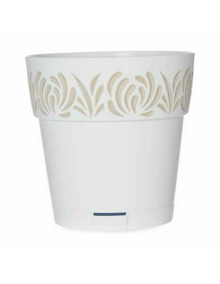 Pot auto-arrosant Stefanplast Gaia Blanc Plastique 15 x 15 x 15 cm (12 Unités)