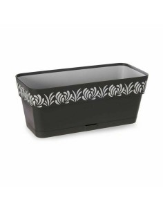 Jardinière Stefanplast Gaia Anthracite Plastique 13,3 x 12,3 x 29,3 cm (12 Unités) 2