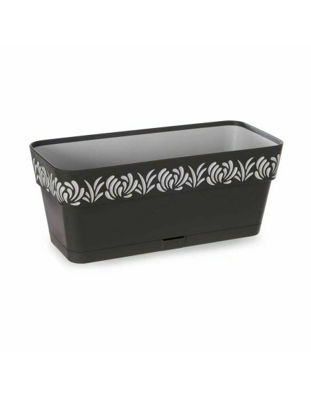 Jardinière Stefanplast Gaia Anthracite Plastique 13,3 x 12,3 x 29,3 cm (12 Unités)