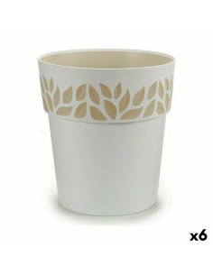 Pot auto-arrosant Stefanplast Cloe Blanc Plastique 29 x 29 x 29 cm (6 Unités)