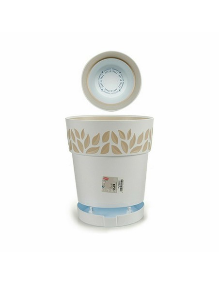 Pot auto-arrosant Stefanplast Cloe Blanc Plastique 29 x 29 x 29 cm (6 Unités)
