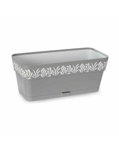 Jardinière Stefanplast Gaia Gris Plastique 13,3 x 12,3 x 29,3 cm (12 Unités) 2