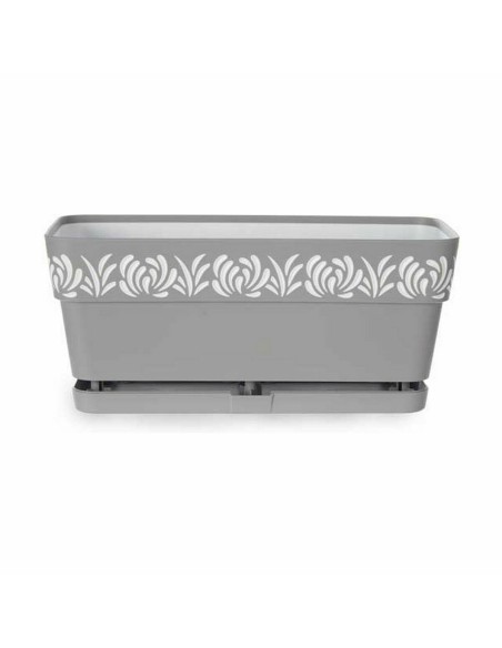 Jardinière Stefanplast Gaia Gris Plastique 13,3 x 12,3 x 29,3 cm (12 Unités)