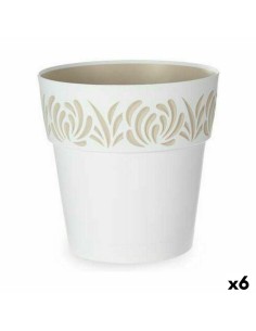 Pot auto-arrosant Stefanplast Gaia Blanc Plastique 29 x 29 x 29 cm (6 Unités)