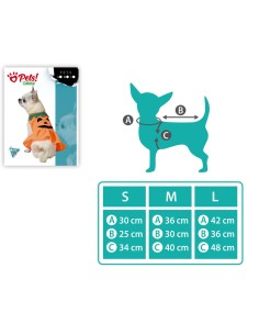 déguisement pour chien Citrouille Taille M 2