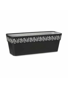Jardinière Stefanplast Gaia Anthracite Plastique 49,5 x 17 x 19 cm (12 Unités) 2
