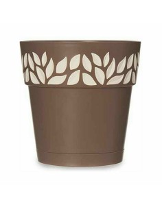 Pot auto-arrosant Stefanplast Cloe Marron Plastique 15 x 15 x 15 cm (12 Unités) 2
