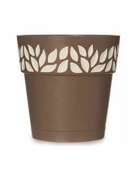 Pot auto-arrosant Stefanplast Cloe Marron Plastique 15 x 15 x 15 cm (12 Unités)