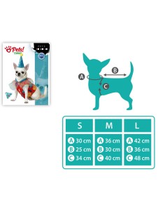 déguisement pour chien Taille L Clown 2