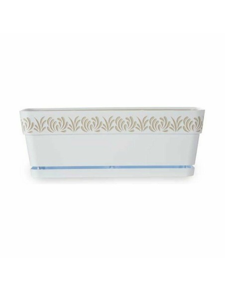 Jardinière Stefanplast Gaia Blanc Plastique 49,5 x 17 x 19 cm (12 Unités)
