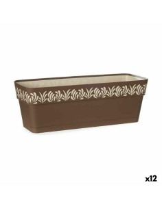 Jardinière Stefanplast Gaia Marron Plastique 18 x 17 x 49,5 cm (12 Unités)