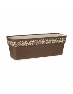 Jardinière Stefanplast Gaia Marron Plastique 18 x 17 x 49,5 cm (12 Unités) 2