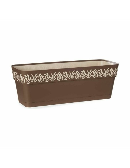 Jardinière Stefanplast Gaia Marron Plastique 18 x 17 x 49,5 cm (12 Unités)