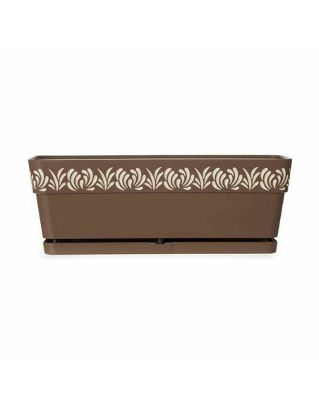 Jardinière Stefanplast Gaia Marron Plastique 18 x 17 x 49,5 cm (12 Unités)
