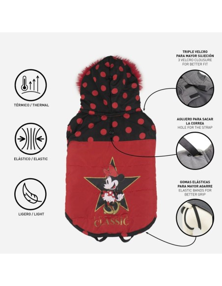Manteau pour Chien Minnie Mouse Rouge L